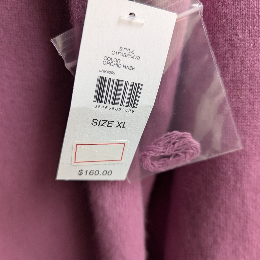 NWT...Cashmere Cowl Neck Sweater Size XL - Picture 5 of 8